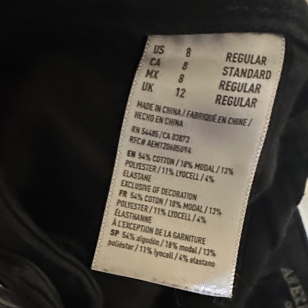 American Eagle Outfitters Women's Black High Rise Jeggings - Picture 6 of 6